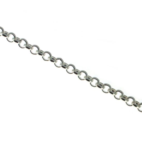 Wholesale Sterling Silver Bulk Chain - 3mm Rolo Chain (sold per foot)
