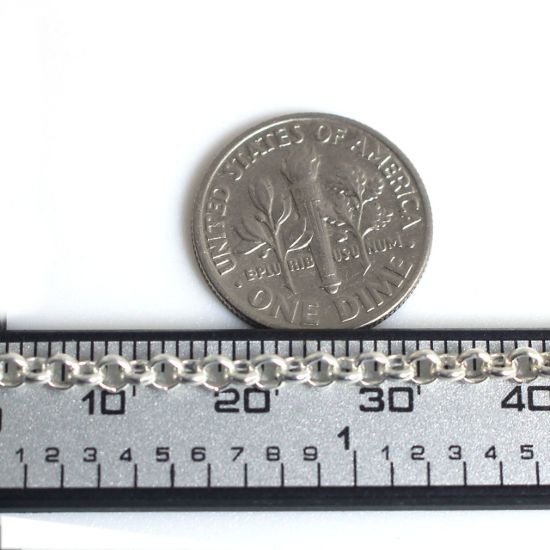 Wholesale Sterling Silver Bulk Chain - 3mm Rolo Chain (sold per foot)