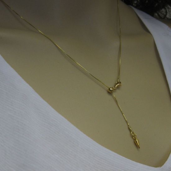Wholesale Gold over  Sterling Silver Adjustable Necklace Chain - Tiny Box Chain -Adjustable  up to 22"