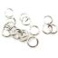 Wholesale Rhodium Sterling Silver 21 Gauge 4mm Open Jumprings for Jewelry Making, Wholesale Findings