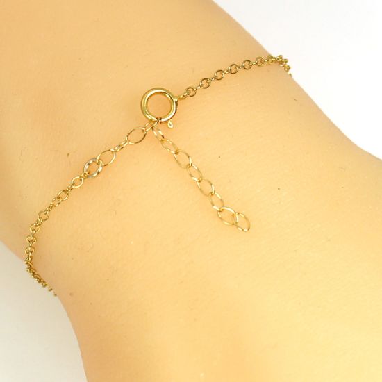 Wholesale 1/20 Gold Filled Finished Adjustable Chain Bracelet and Anklet- Light Cable Chain