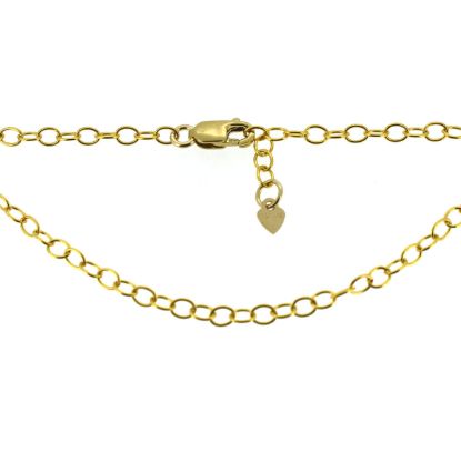 Wholesale 1/20 Gold Filled Finished Adjustable Chain Bracelet and Anklet- Cable Chain with Heart