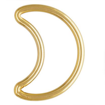 Wholesale 1/20 14k Gold Filled Plain Moon Charms - 11mm (sold per piece)