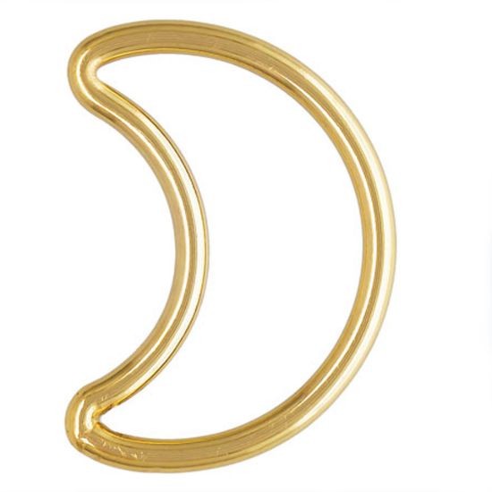 Wholesale 1/20 14k Gold Filled Plain Moon Charms - 11mm (sold per piece)