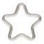 Wholesale Sterling Silver Plain STAR Charm 10mm  OR 15mm (1 pc)