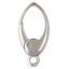 Wholesale 925 Sterling Silver Clasp - No Trigger Oval Clasp 14mm