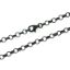 Wholesale Dark Oxidized Sterling Silver Finished Chain - 3.5mm Diamond Cut Rolo Chain