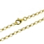 Wholesale Gold Over Sterling Silver Finished Chain - 3.5mm Diamond Cut Rolo Chain