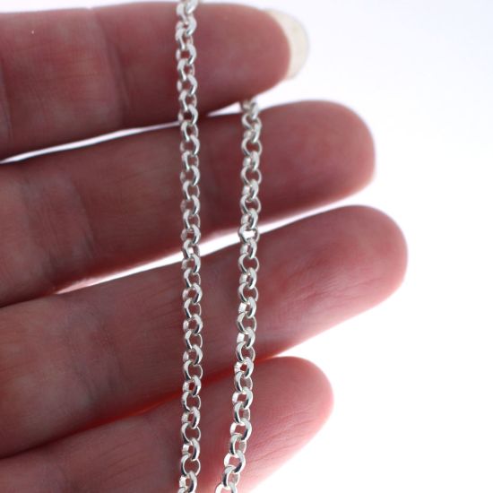 Wholesale Sterling Silver Finished Chain - 3mm Rolo Chain
