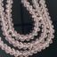 Wholesale Crystal Glass Beads, Faceted Rondell, 6mm by 4mm, Pink