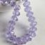 Wholesale Crystal Glass beads, 8X6mm Faceted Rondelle,Light Purple