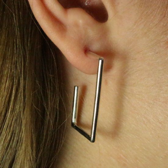 Wholesale Sterling Silver Strong Square Hoops for Jewelry Making, Wholesale Earwire and Findings