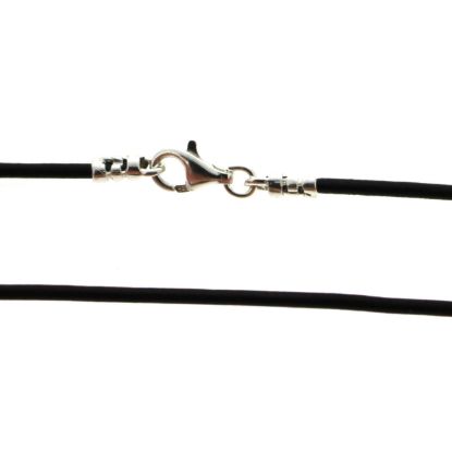 Dark Brown Leather Cord Necklace - 1.5mm