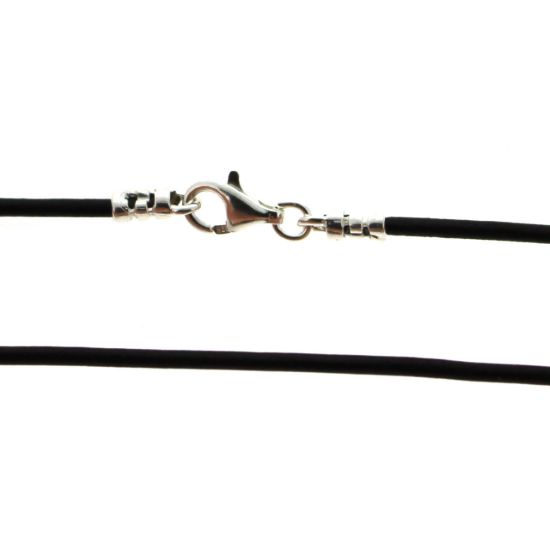 Dark Brown Leather Cord Necklace - 1.5mm