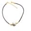 Wholesale Gold over Sterling Silver Freshwater Pearl On Leather  Necklace or Bracelet- Adjustable Length