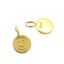 Wholesale Gold over Sterling Silver Happy Face Charm - 8mm (1 pc)