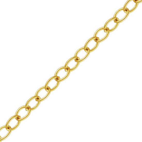 Wholesale Gold Filled Chain - 2 by 1.5mm Cable Oval (sold per foot)