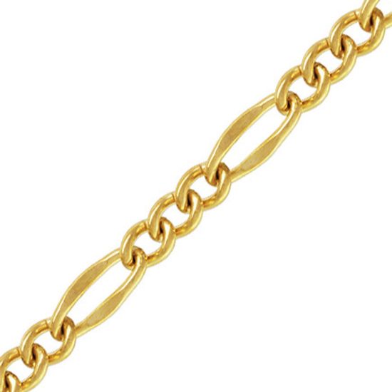 Wholesale 1/20 14k Gold Filled Bulk Chain - Fancy Figaro (sold per foot)