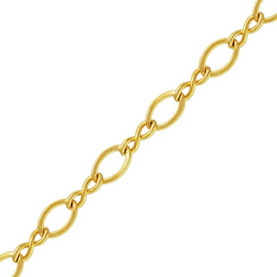 Wholesale 1/20 14k Gold Filled Figaro 8 Cable Chain 3mm by 2mm (sold per foot)