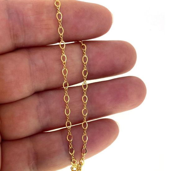 Wholesale 1/20 14k Gold Filled Figaro 8 Cable Chain 3mm by 2mm (sold per foot)