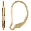 Wholesale 14k Gold Filled Plain Leverback Interchangeable Earwires (1 pair)