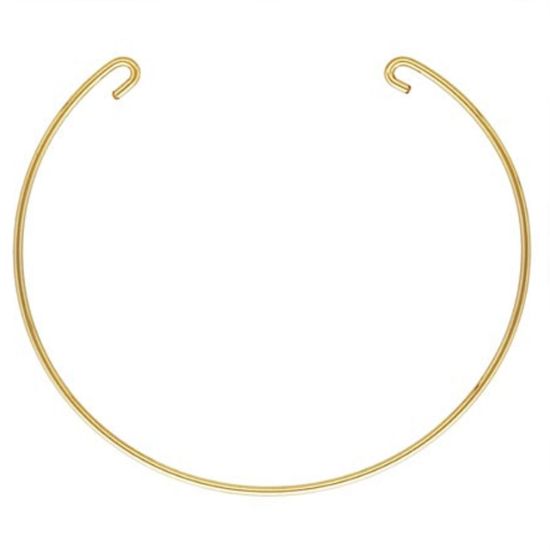 Wholesale 1/20 14K Gold Filled Round Wire Bangle Bracelet - Interchangeable Bracelet for Connector Charms - 7" (1 pc) 