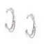 Wholesale 925 Sterling Silver Textured Fancy Double Hoops Earrings