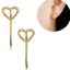 Wholesale Gold over Sterling Silver Heart Earrings