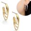 Wholesale Gold over Sterling Silver Layered Hoop Earrings