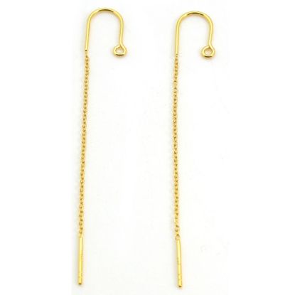 Wholesale Gold over Sterling Silver Earring Threader with Hook