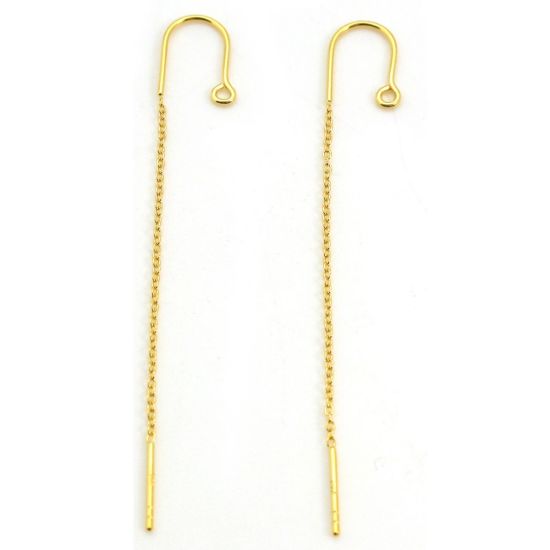 Wholesale Gold over Sterling Silver Earring Threader with Hook