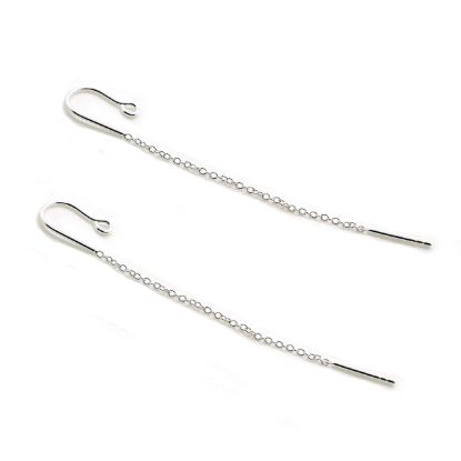 Wholesale 925 Sterling Silver Earring Threader with Hook 