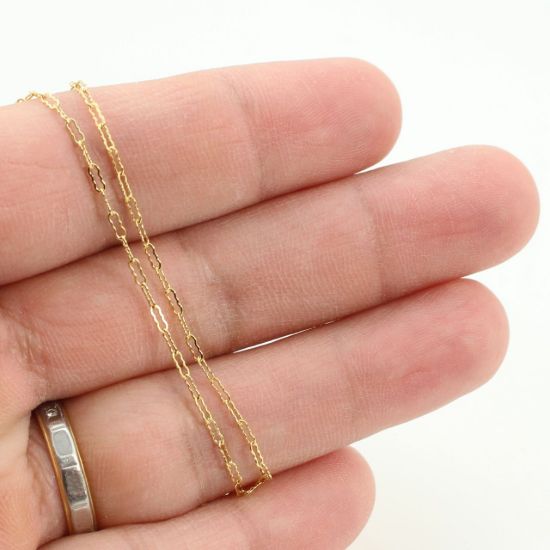 Wholesale 1/20 14k Gold Filled Bulk Chain - Krinkle Chain  (sold per foot) 