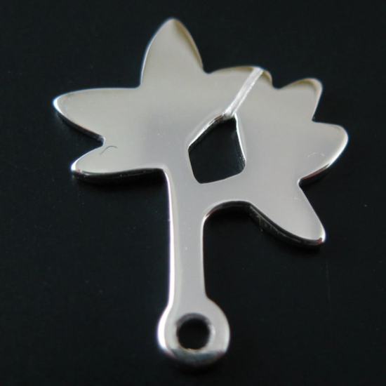 Wholesale 925 Sterling Silver Palm Tree Charm ( 1 pc)