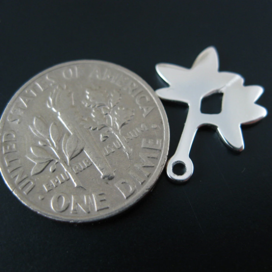 Wholesale 925 Sterling Silver Palm Tree Charm ( 1 pc)