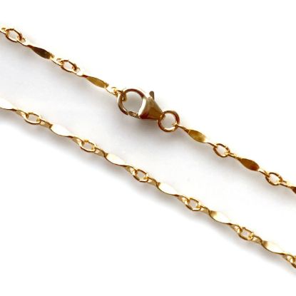 Wholesale 1/20 14K Gold Filled Finished Jewelry Chain - Dapped Bar Chain
