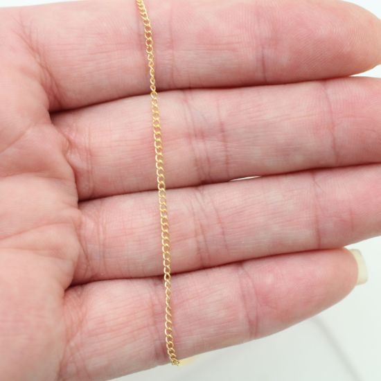 1/20 14K Gold Filled Bulk Chain - 1.5mm Curb Chain 