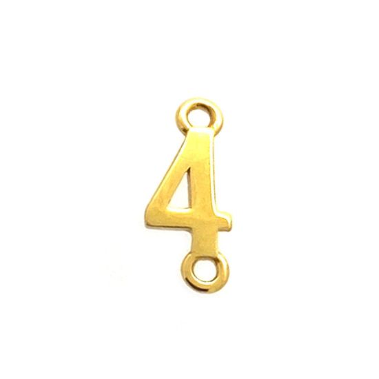 Wholesale Gold over Sterling Silver Number Connectors