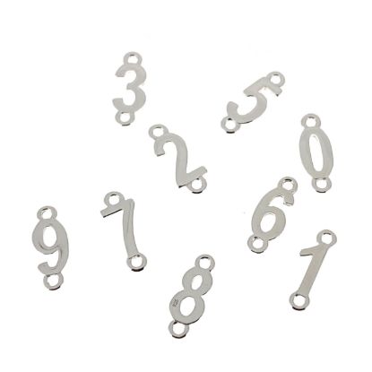 Wholesale Sterling Silver Number Connectors 