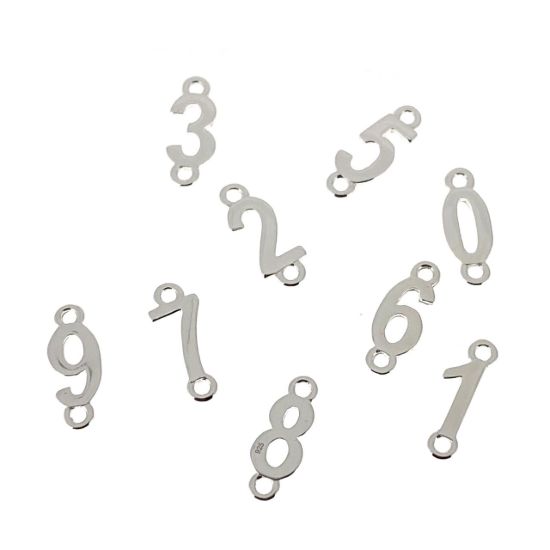 Wholesale Sterling Silver Number Connectors 