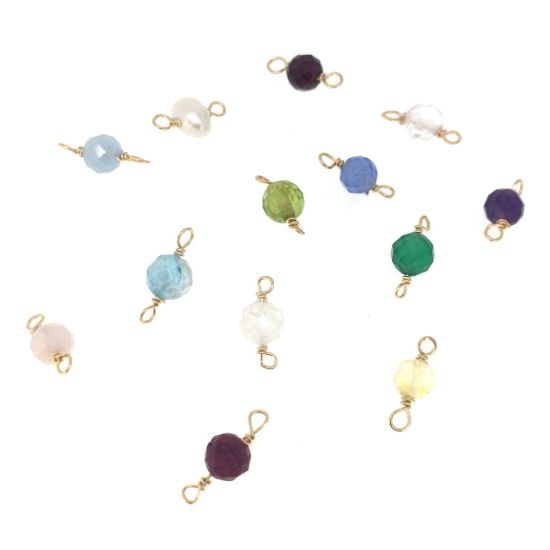 wholesale birthstone connectors and links