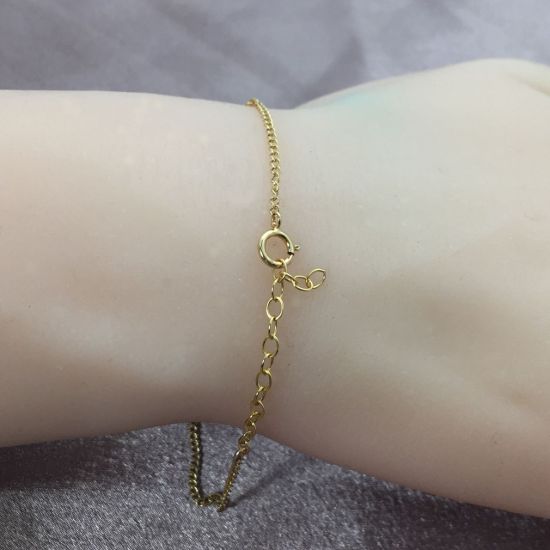 Wholesale 1/20 Gold Filled Finished Adjustable Chain Bracelet and Anklet- Curb Chain