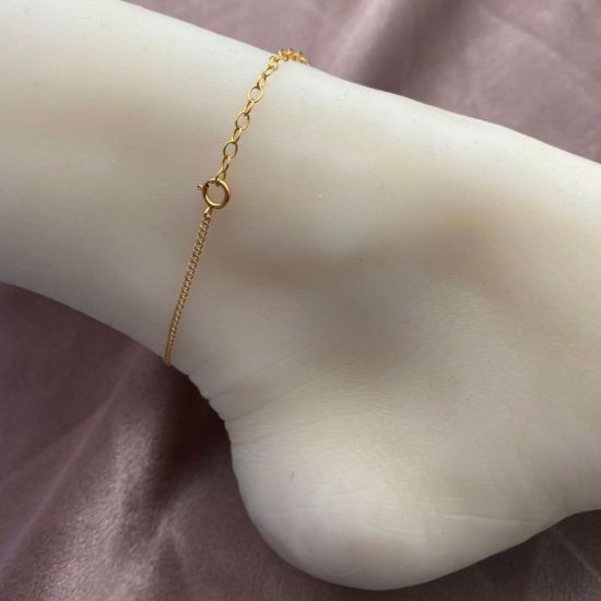 Wholesale 1/20 Gold Filled Finished Adjustable Chain Bracelet and Anklet- Curb Chain