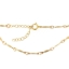 Wholesale 1/20 Gold Filled Finished Adjustable Chain Bracelet and Anklet- Textured Dapped Bar Chain