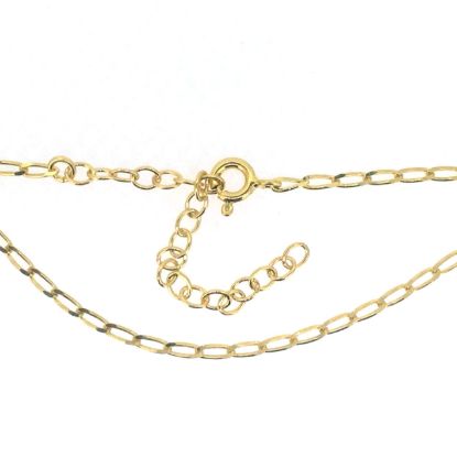 Wholesale Gold over Sterling Silver Finished Adjustable Chain Bracelet and Anklet with Extender - Diamond Cut Curb Chain