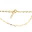 Wholesale Gold over Sterling Silver Finished Adjustable Chain Bracelet and Anklet with Extender - 3mm Diamond Shape Flat Chain