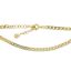 Wholesale Gold over Sterling Silver Finished Adjustable Chain Bracelet and Anklet  -  Double Diamond Cut Curb Chain
