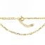 Wholesale Gold over Sterling Silver Finished Adjustable Chain Bracelet and Anklet  - Diamond Cut Box Chain