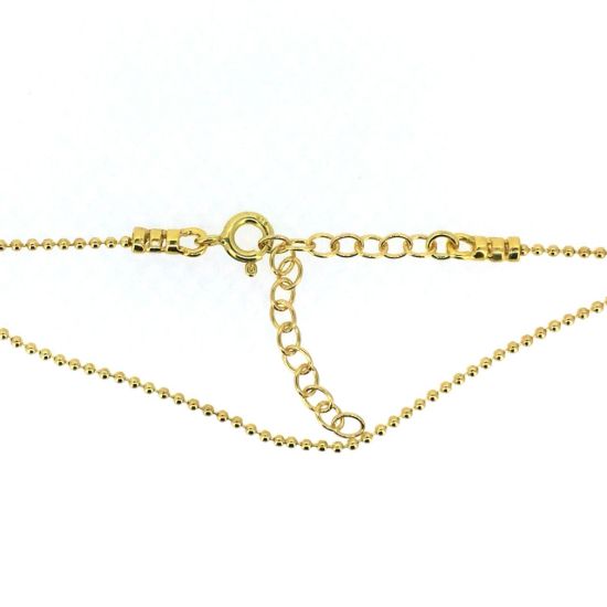 Wholesale Gold over Sterling Silver Finished Adjustable Chain Bracelet and Anklet  - 12mm Ball Chain