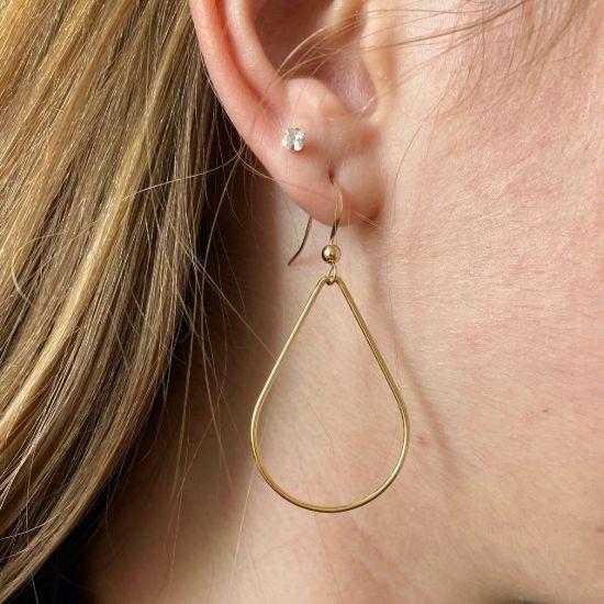 Wholesale 1/20 14K Gold Filled Big Drop Earrings